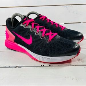 Nike Lunarglide 6 Pink Black Shoes
